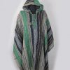 Handmade Himalayan Gheri Cotton poncho Normal Quality - Mexican Colourful Boho Festival Hippie Baja Outdoor Clothing