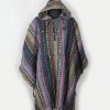 Handmade Himalayan Gheri Cotton poncho Normal Quality - Mexican Colourful Boho Festival Hippie Baja Outdoor Clothing