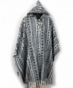 Handmade Himalayan Gheri Cotton poncho Normal Quality - Mexican Colourful Boho Festival Hippie Baja Outdoor Clothing