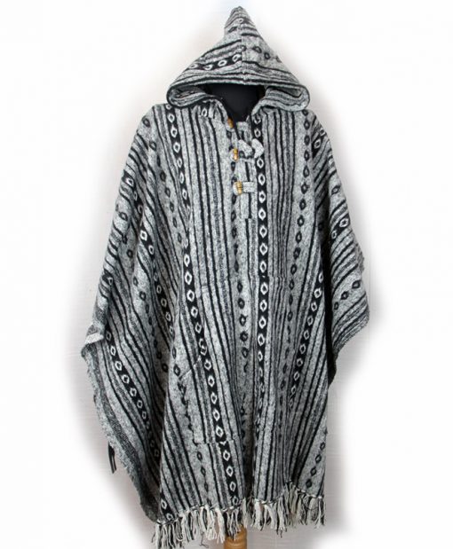Handmade Himalayan Gheri Cotton poncho Normal Quality - Mexican Colourful Boho Festival Hippie Baja Outdoor Clothing