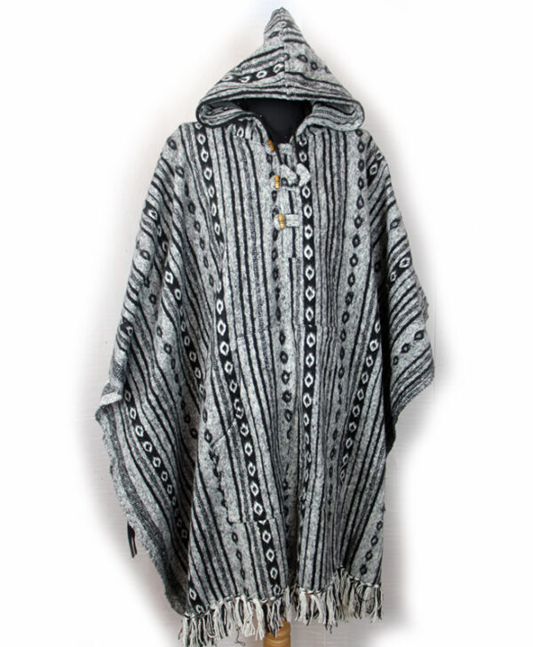 Handmade Himalayan Gheri Cotton poncho Normal Quality - Mexican Colourful Boho Festival Hippie Baja Outdoor Clothing