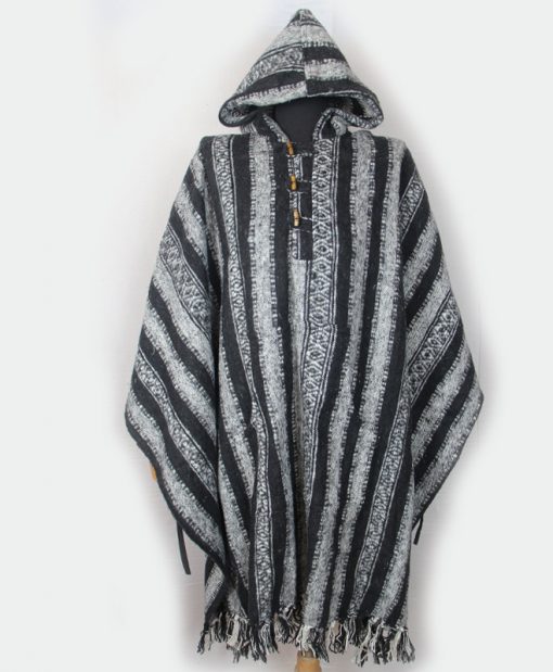 Handmade Himalayan Gheri Cotton poncho Normal Quality - Mexican Colourful Boho Festival Hippie Baja Outdoor Clothing