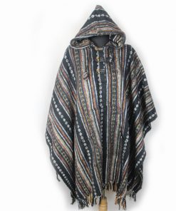 Handmade Himalayan Gheri Cotton poncho Normal Quality - Mexican Colourful Boho Festival Hippie Baja Outdoor Clothing