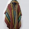 Handmade Himalayan Gheri Cotton poncho Normal Quality - Mexican Colourful Boho Festival Hippie Baja Outdoor Clothing