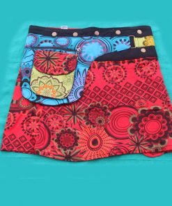 Hippie Cotton Printed Wrap Skirt
