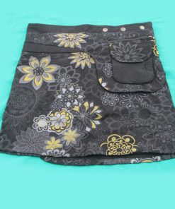 Hippie Cotton Printed Wrap Skirt