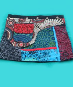 Hippie Cotton Printed Wrap Skirt