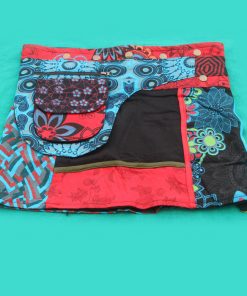 Hippie Cotton Printed Wrap Skirt