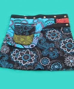 Hippie Cotton Printed Wrap Skirt