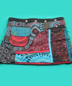Hippie Cotton Printed Wrap Skirt