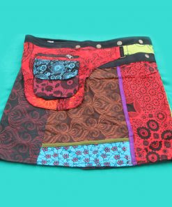 Hippie Cotton Printed Wrap Skirt