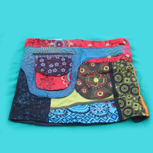 Hippie Cotton Printed Wrap Skirt