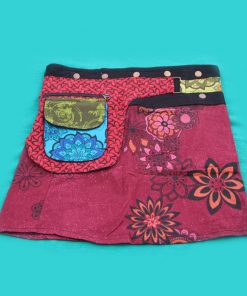 Hippie Cotton Printed Wrap Skirt