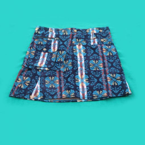 Hippie Cotton Printed Wrap Skirt