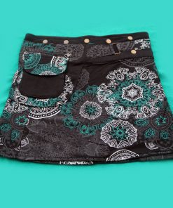 Hippie Cotton Printed Wrap Skirt