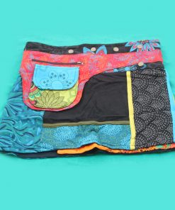 Hippie Cotton Printed Wrap Skirt
