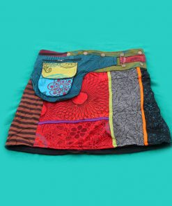 Hippie Cotton Printed Wrap Skirt