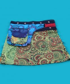 Hippie Cotton Printed Wrap Skirt