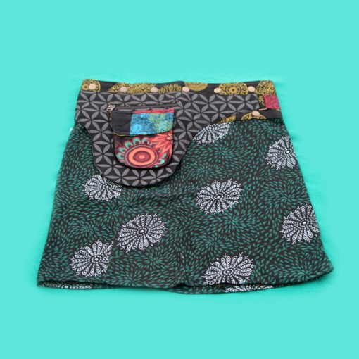 Hippie Cotton Printed Wrap Skirt
