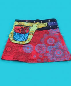 Hippie Cotton Printed Wrap Skirt