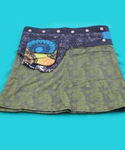 Hippie Cotton Printed Wrap Skirt