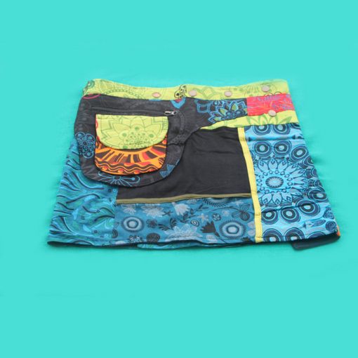 Hippie Cotton Printed Wrap Skirt