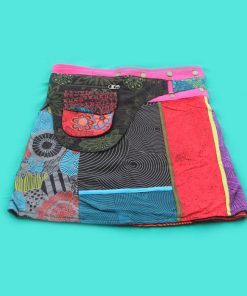 Hippie Cotton Printed Wrap Skirt