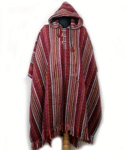 Handmade Himalayan Gheri Cotton poncho Great Quality - Mexican Colourful Boho Festival Hippie Baja Outdoor Clothing