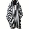 Handmade Himalayan Gheri Cotton poncho Great Quality - Mexican Colourful Boho Festival Hippie Baja Outdoor Clothing