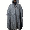 Handmade Himalayan Gheri Cotton poncho Great Quality - Mexican Colourful Boho Festival Hippie Baja Outdoor Clothing