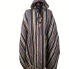 Handmade Himalayan Gheri Cotton poncho Great Quality - Mexican Colourful Boho Festival Hippie Baja Outdoor Clothing