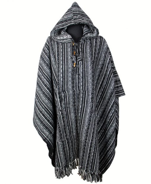 Handmade Himalayan Gheri Cotton poncho Great Quality - Mexican Colourful Boho Festival Hippie Baja Outdoor Clothing
