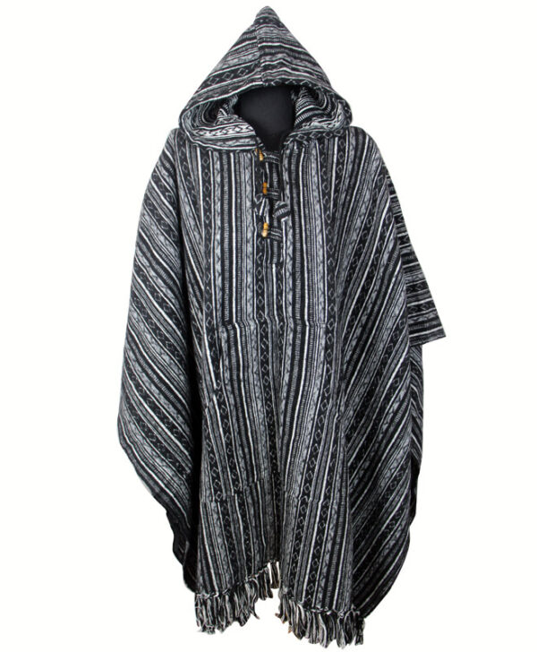 Handmade Himalayan Gheri Cotton poncho Great Quality - Mexican Colourful Boho Festival Hippie Baja Outdoor Clothing