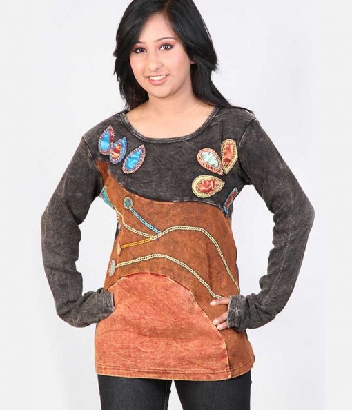 Funky Handmade Fine Cotton T-shirt