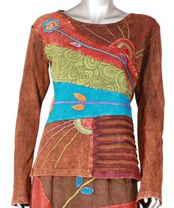 Hard Cotton Hand Embroidered long T-shirt
