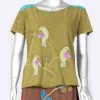 Birds Hand Embroidered Funky Half T-shirt