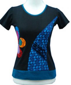 Boho Vintage Floral Embroidered Half T-shirt