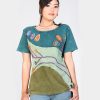 Different Embroideries Hippie Half T-shirt