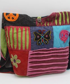 Light Weight Butterfly Embroidered Shoulder Bag