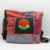 Rhododendron Embroidered Boho Shoulder Bag