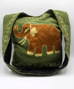 Artisanal Elephant Printed Outdoor Shoulder Bag