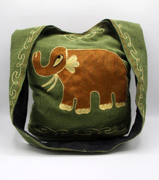 Artisanal Elephant Printed Outdoor Shoulder Bag