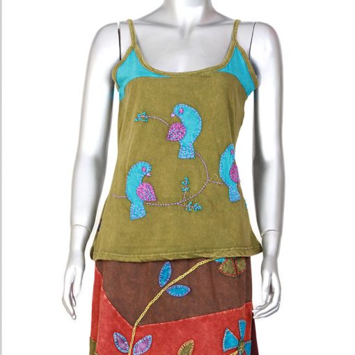 Soft Cotton Made Hippie Ladies Top