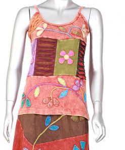 Colorful Cozy Patchwork Ladies Top