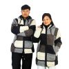 Unisex Patchwork Wool Jacket – Handmade Hippie Hooded Zip-Up Winter Sweater | Nepal