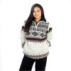 Handmade Himalayan Wool Hooded Jacket – Unisex Striped Hippie Winter Sweater from Nepal
