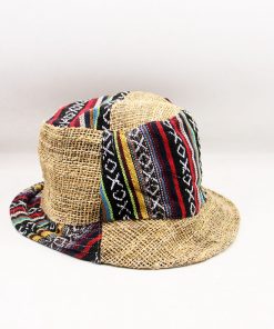 Hippie Gheri Patchwork Hemp Summer Hat
