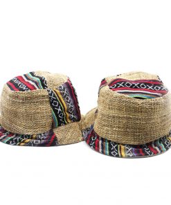 Hippie Gheri Patchwork Hemp Summer Hat