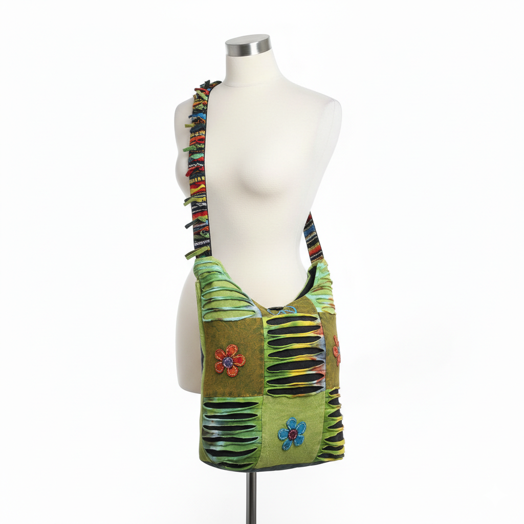 Wholesale Hippie Razor Cut Gheri Shoulder Bag – Handmade Patchwork Boho Tote Wholesale Hippie Razor Cut Gheri Shoulder Bag – Handmade Patchwork Boho Tote