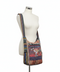 Vibrant Handmade Boho Shoulder Bag – Eye & Peace Embroidery | Festival Nomadic Tote | Wholesale